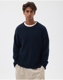 AERE - Organic Cotton Fisherman Rib Jumper