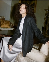 CAMIXA - Jackie Oversized Linen Blazer Jacket