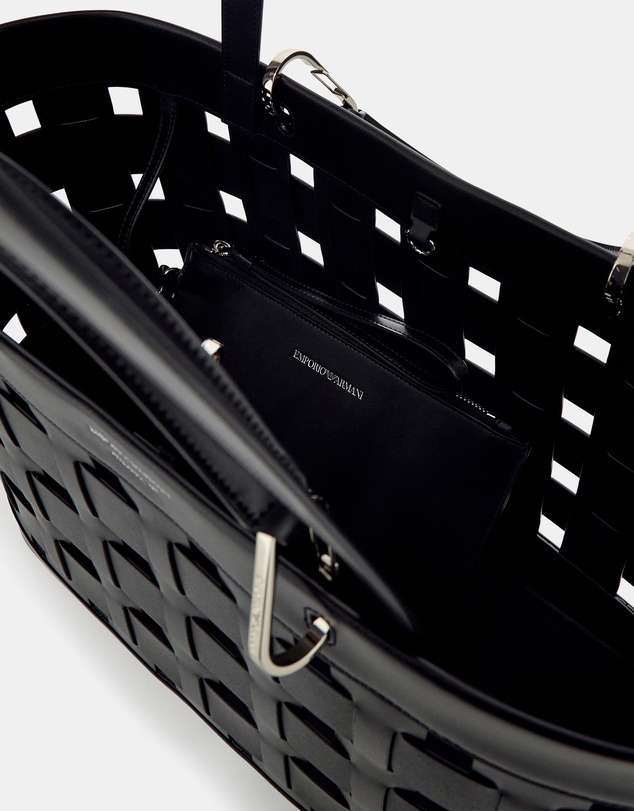 Emporio Armani - Wide Weave Shopping Bag