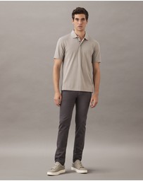 Calvin Klein - Tonal Stripe Jacquard Polo Shirt
