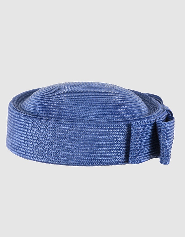 Max Alexander - Royal Blue Braid Pillbox Hat