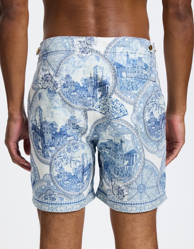 Camilla - Mid Length Boardshorts With Elastic Waist