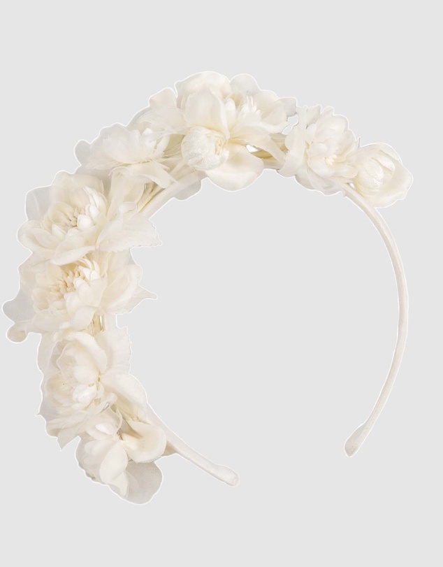 Max Alexander - Cream Flowers Fascinator