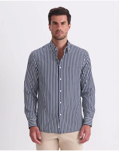 Sportscraft - Ryan Long Sleeve Stripe Shirt