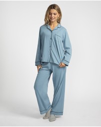 Mitch Dowd - Cotton Jersey Pyjama Set - Blue