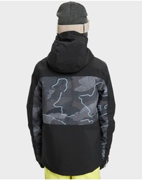 Quiksilver - Boys 8 to 16 Side Hit Print Insulated Jacket