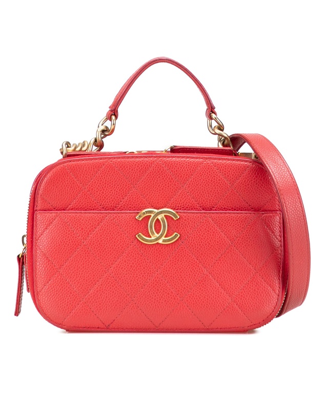 Pre-Loved by Azura Reborn - Pre-Loved Small Quilted Caviar Top Handle Camera Bag