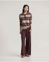 Oxford - Pip Striped Polo Knit
