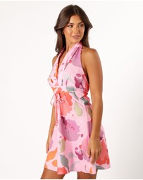 Petal & Pup - Ivy Halterneck Mini Dress - Multi Floral