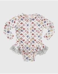 Aqua Blu Kids - Petit Four Long Sleeve One Piece - Babies