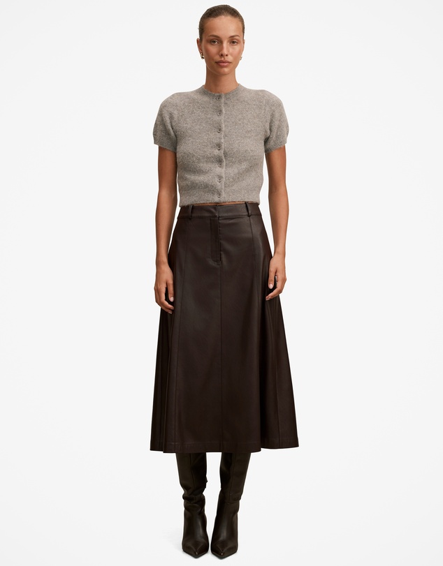 Forever New - Isla Vegan Leather Midi Skirt