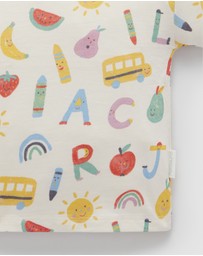 Purebaby - Alphabet Relaxed Tee -Kids-Babies