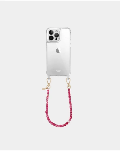 LOUVE COLLECTION - Clear Phone Case + Paradise Wrislet