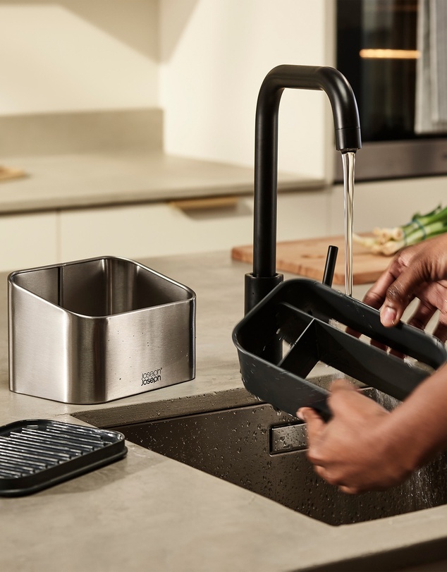 Joseph Joseph - Surface Tiered Stainless-steel Sink Tidy