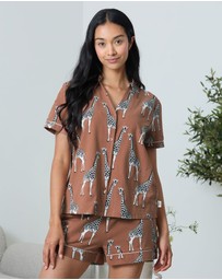 Chelsea Peers - Organic Cotton Button Up Shorts Set