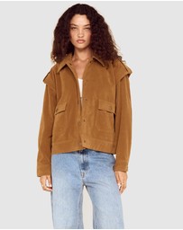 MINKPINK - Faye Faux Suede Jacket