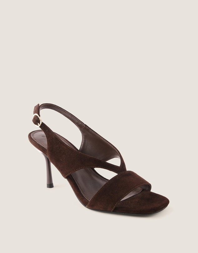Shelly Shen - Bronte High Sandals Brown Suede