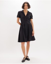 Amelius - Anita Cotton Pintucked Shirt Dress