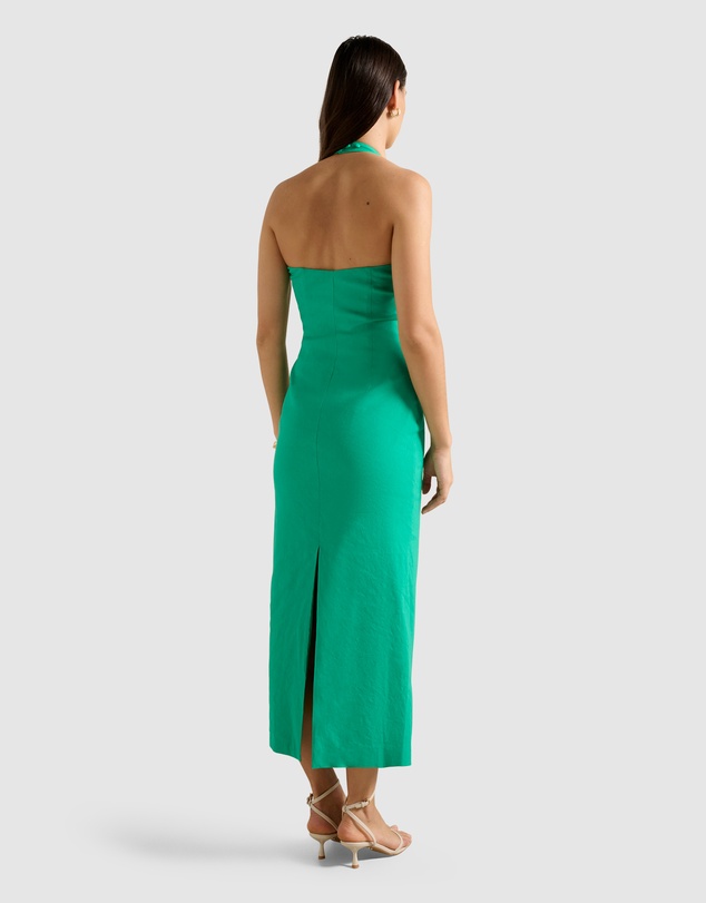 Forever New - Esmee U-Neck Stretch Linen Midi Dress