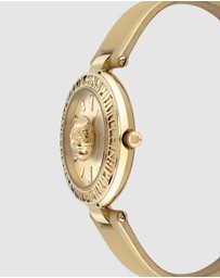 Plein Sport - PLEIN OPIUM 38mm Champagne dial with Gold Leather Strap