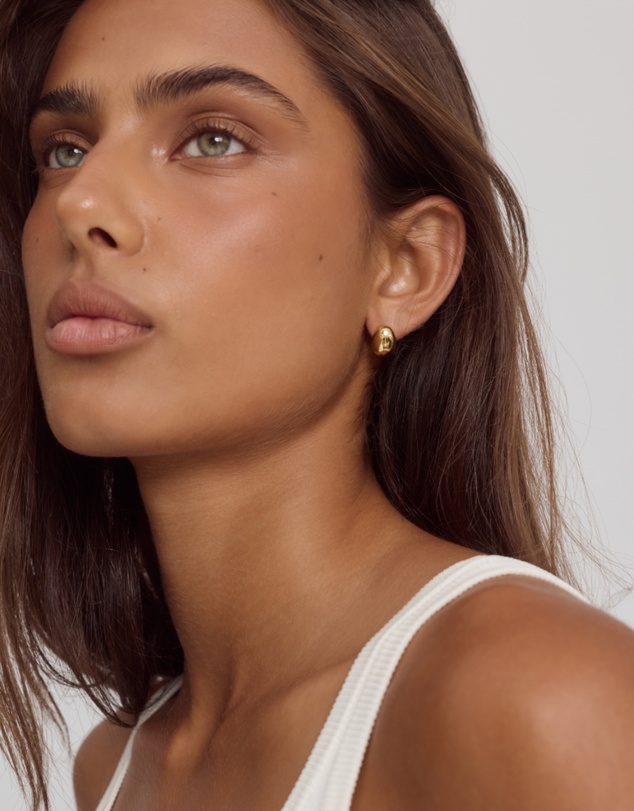 CENDRE - Bean Earrings 14K Gold
