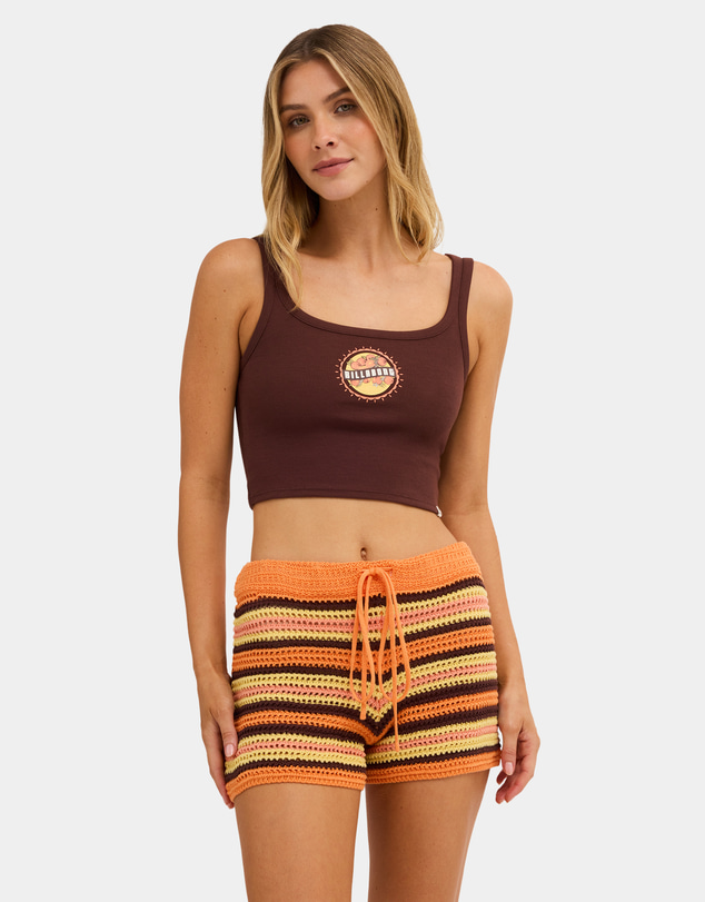 Billabong - Womens Tangelo Mini Elastic Waist Shorts