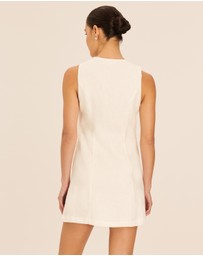 AERE - Linen Button Down Mini Dress