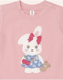 Huxbaby - Flower Field Bunny Tee - Babies-Kids