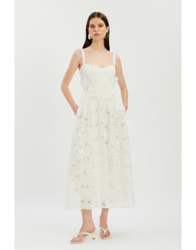 Bardot - Adaline Broderie Midi Dress