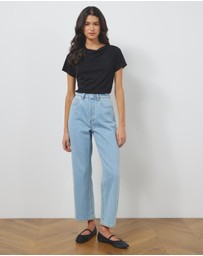 Atmos&Here - Drape Neck Bamboo Blend Top
