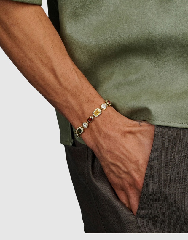 Nialaya Jewellery - Gemstone Bracelet in Gold
