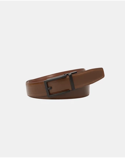 Buckle - Clarke. Australian Made Auto Leather Belt. 35mm width.