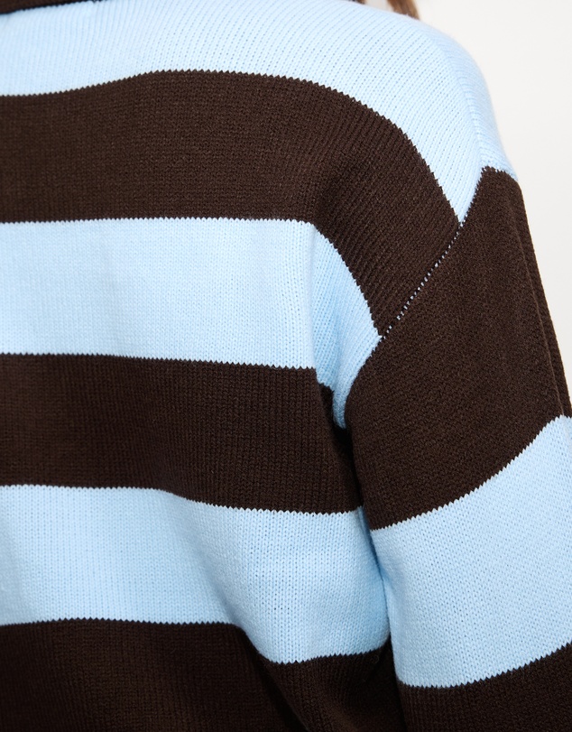 Dazie - Freya Stripe Knit Polo