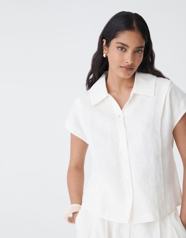 Forcast - Ami Linen Collar Shirt