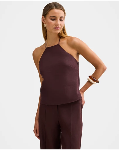 Forever New - Hallie Halter Neck Top
