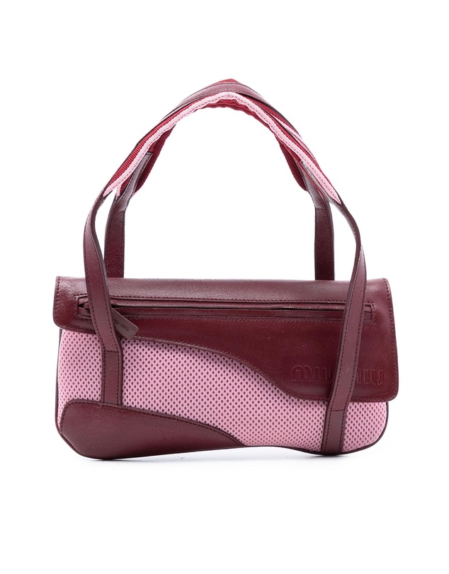 Pre-Loved by Azura Reborn - Pre-Loved Leather Trimmed Mesh Handbag