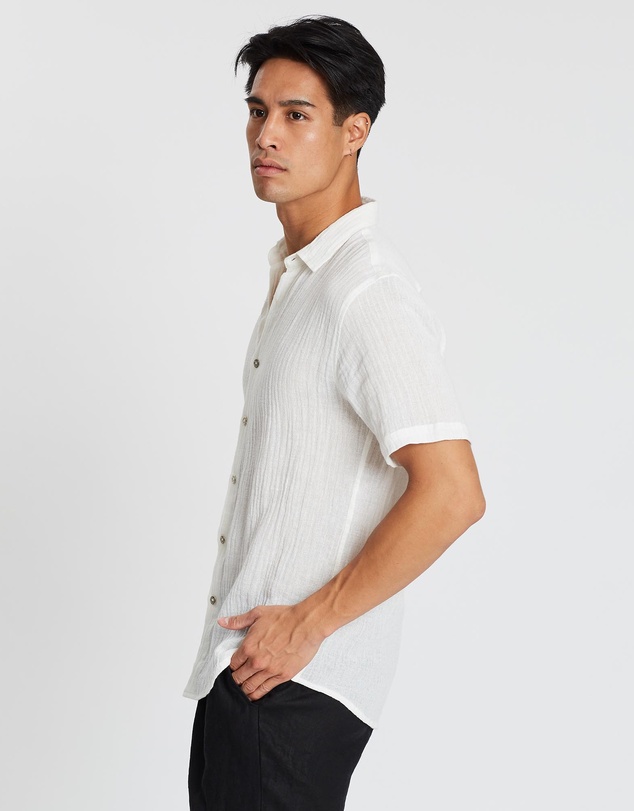 Merlino Street - Linen Rami Button-Up Shirt
