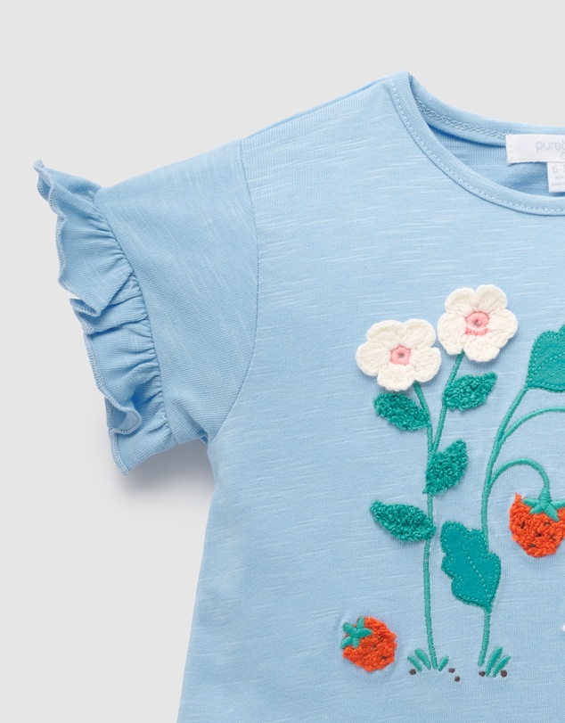 Purebaby - Ruffle Tee-Kids-Babies