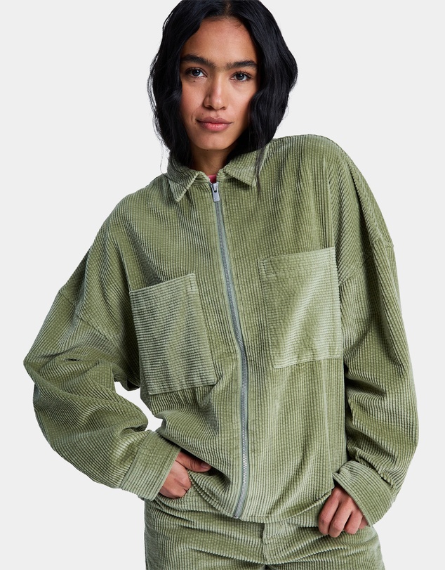 Roxy - Womens Chilled Out Washed Cord Long Sleeve Shirt
