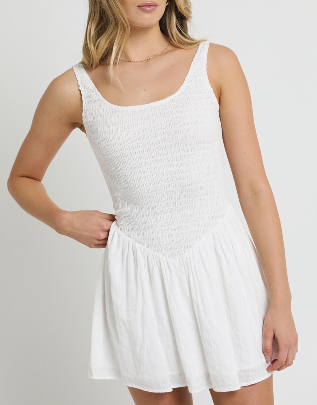 Subtitled - Milan Drop Waist Shirred Dress