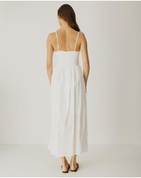 Atmos&Here - Sammy Linen Blend Midi Dress