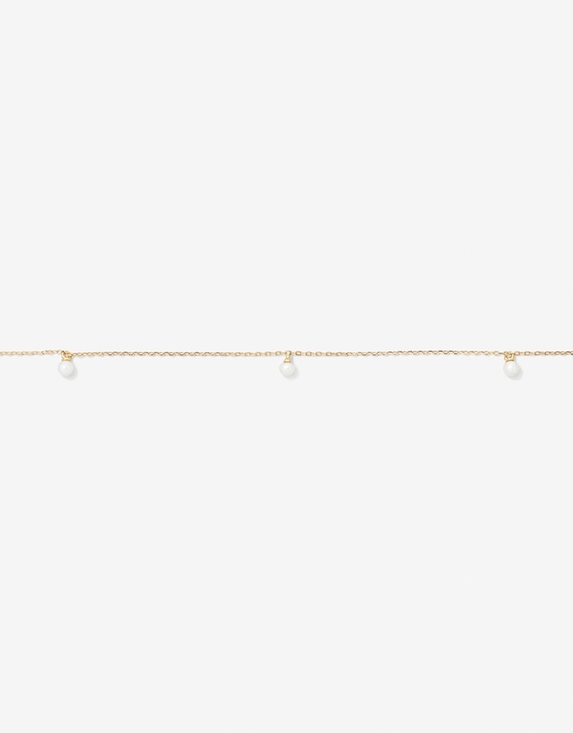 Michael Hill - Cultured Freshwater Pearl Station Necklace in 10kt Yellow Gold