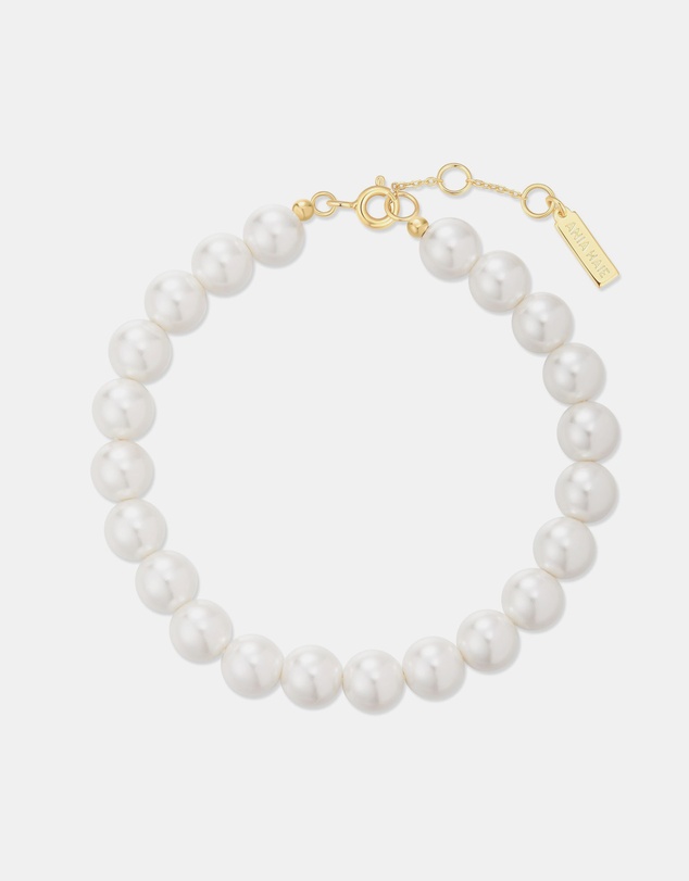 Ania Haie - Gold Classic Shell Pearl Beaded Bracelet