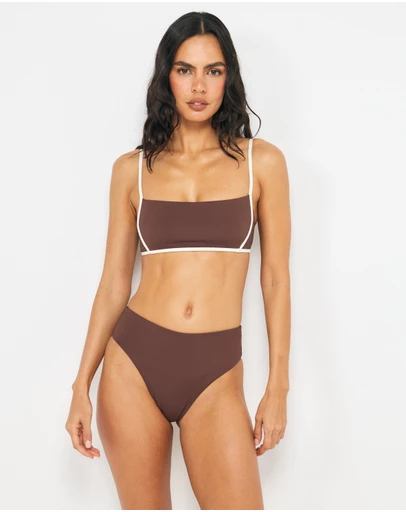 AERE - Cala Contrast Bikini Top
