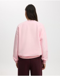 Cotton On Body Active - Plush Graphic Crew Sweatshirt