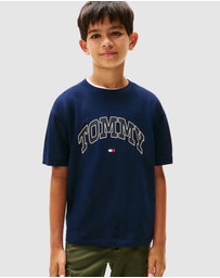 Tommy Hilfiger - Varsity Logo Crew Neck T-Shirt - Teens