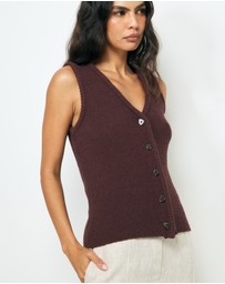 AERE - Lori Organic Cotton Knit Vest