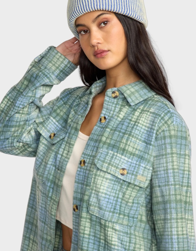 Billabong - Womens Forge Fleece Flannel Shirt