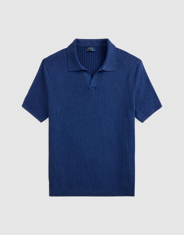 Polo Ralph Lauren - Rib-Knit Cotton Johnny-Collar Sweater