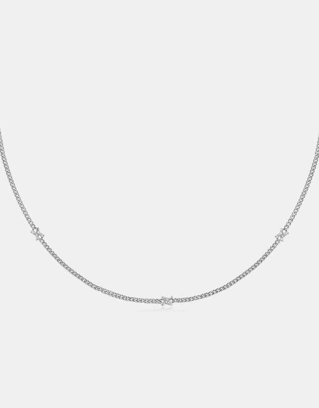 Ania Haie - Ania Haie Silver Cross Station Necklace